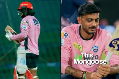 Axar Patel's banter as KL Rahul's bat breaks mid practice