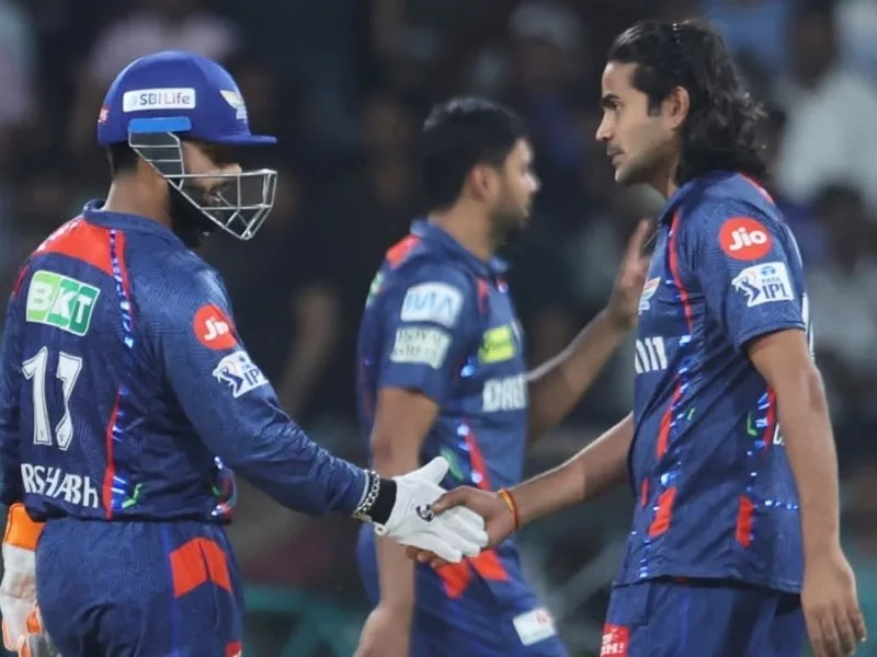 Rishabh Pant leading Lucknow Super Giants during an IPL 2025 match.