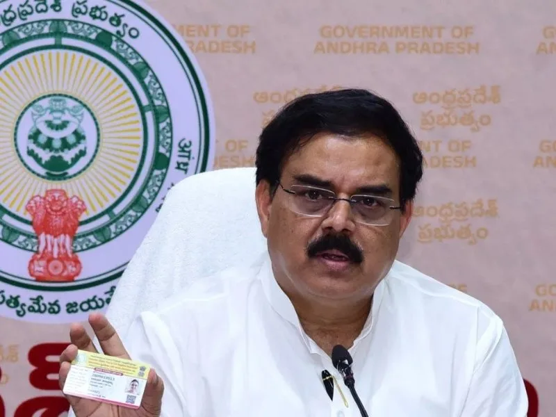 Sample of ATM-sized smart ration card with QR code for Andhra Pradesh in 2025