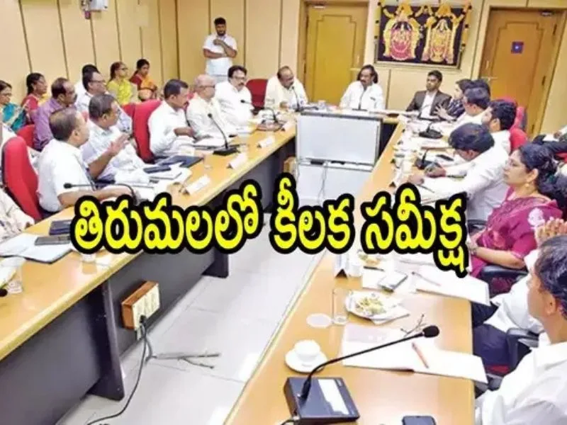 Annaprasadam service during Tirumala TTD review by AP committee
