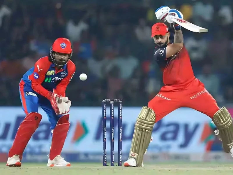Virat Kohli batting for RCB in IPL 2025, crucial for playoff hopes