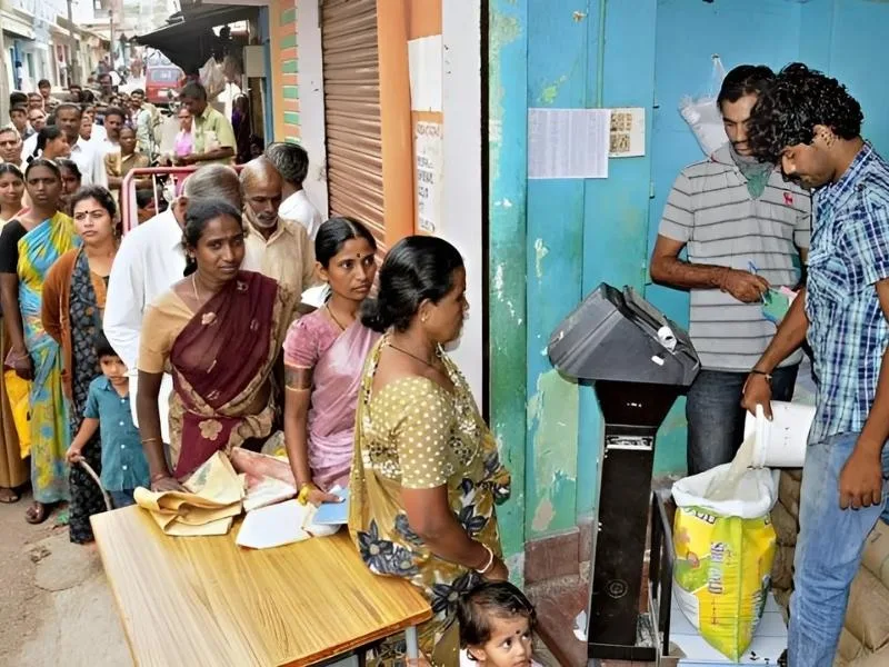 Citizens completing e-KYC for Andhra Pradesh ration cards to access new items in 2025