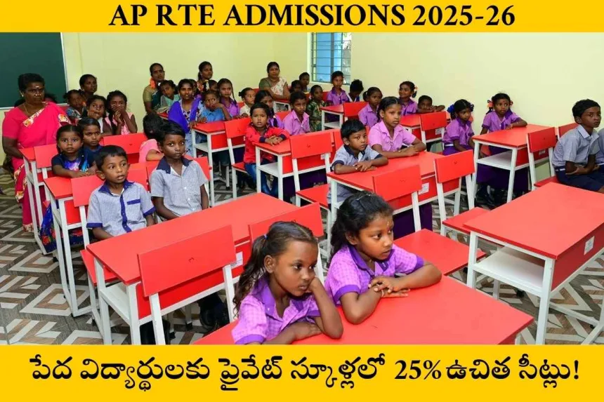 AP RTE free seats in private schools application process starts April 28, 2025