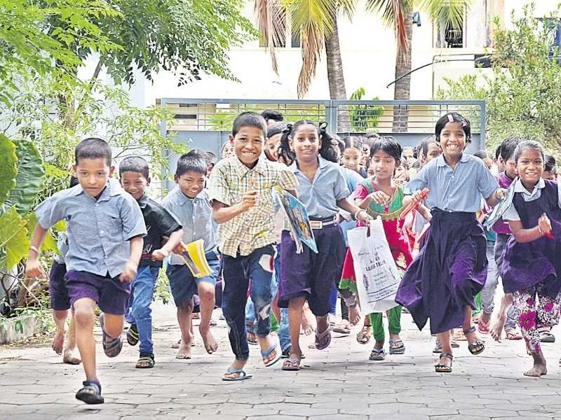 Telangana government school summer camp featuring pottery and painting workshops for students