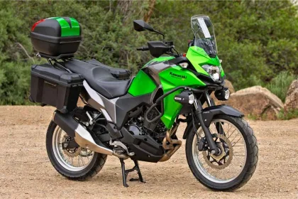 Kawasaki Versys X 300 adventure bike with LED headlight