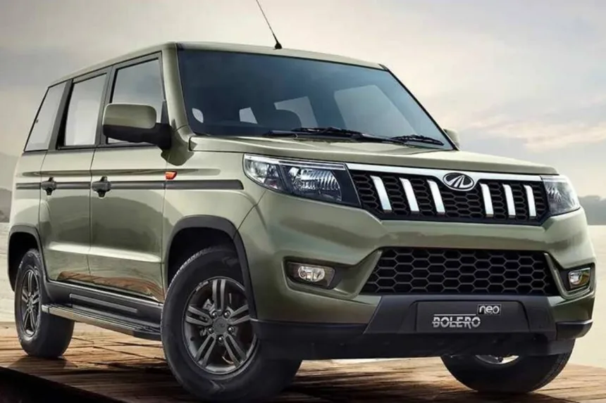 Mahindra Bolero Neo rugged SUV with LED DRLs