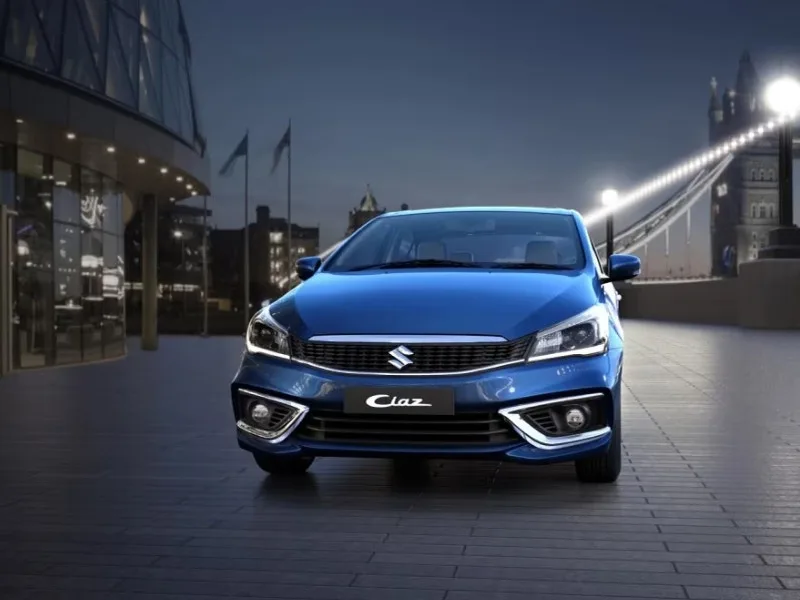 Maruti Suzuki Ciaz spacious interior with touchscreen infotainment
