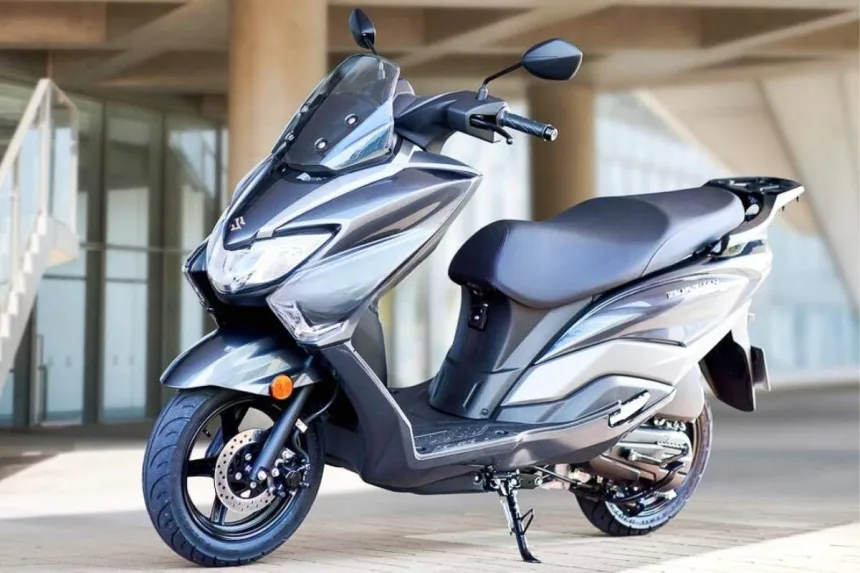 Suzuki Burgman Electric stylish scooter with LED headlights