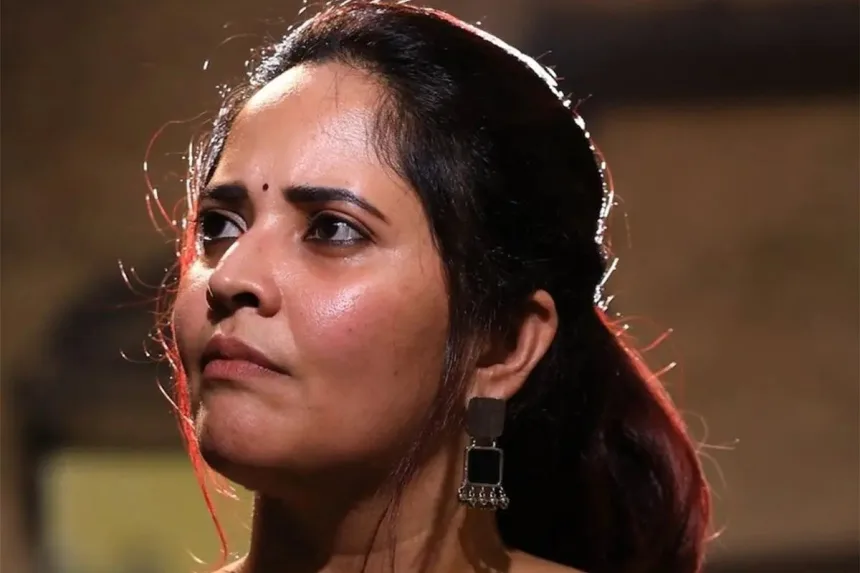 Anasuya Bharadwaj sharing emotional video on social media in 2025
