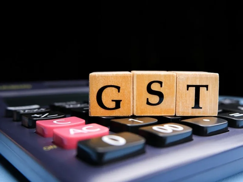 Andhra Pradesh GST office celebrating record collections in April 2025