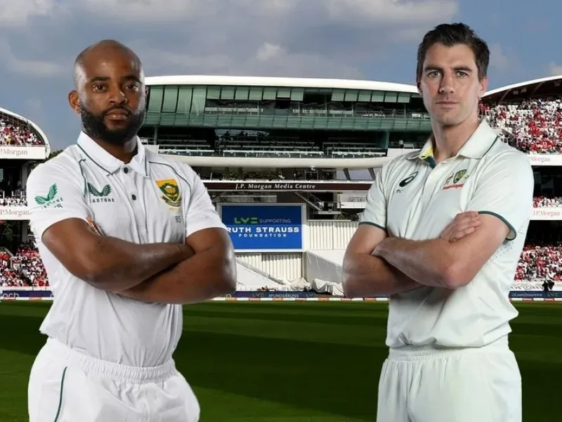 : Lord’s stadium hosting the World Test Championship 2025 final between Australia and South Africa.