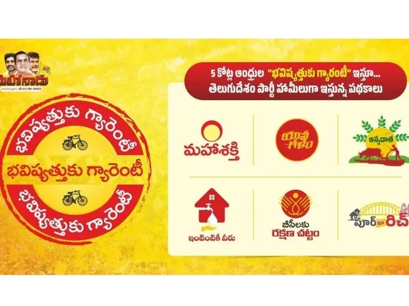Chandrababu Naidu launching Super Six welfare schemes for Andhra Pradesh development
