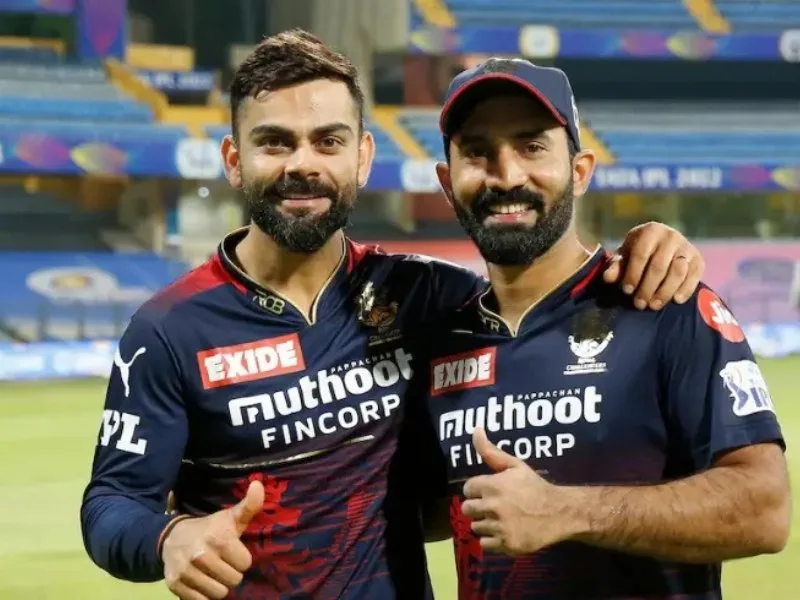 Dinesh Karthik, RCB batting coach, praises Virat Kohli for his match-winning performance.