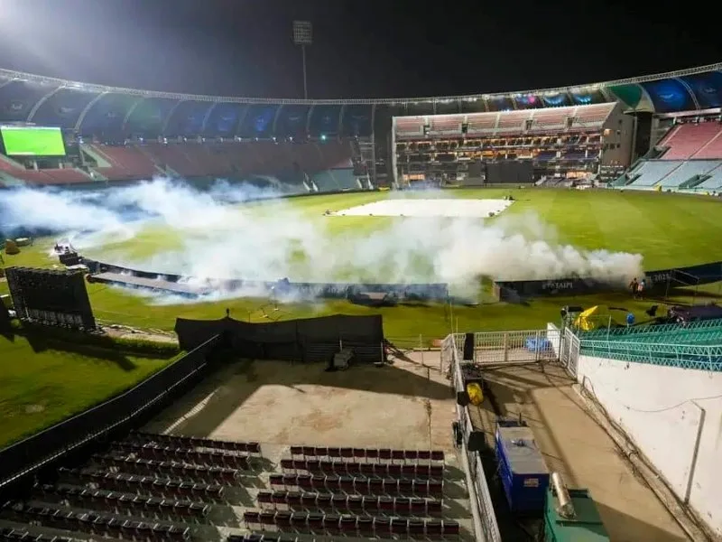 HPCA Stadium in Dharamsala evacuated during IPL 2025 PBKS vs DC match cancellation