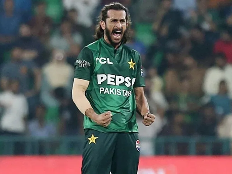 Hasan Ali and Salman Agha, key players for Pakistan in the 2nd T20I against Bangladesh at Lahore in 2025.