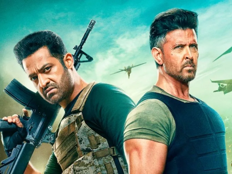 Hrithik Roshan and NTR in action-packed War 2 teaser screenshot from 2025