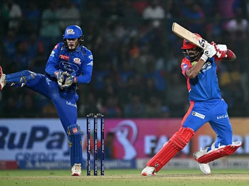 KL Rahul batting for Delhi Capitals in IPL 2025, praised by Alyssa Healy