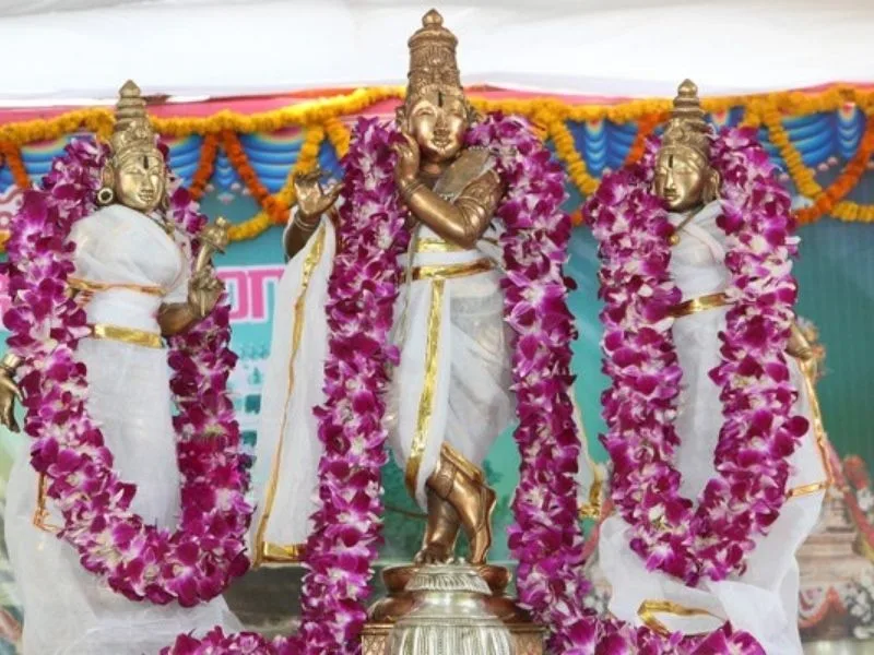 Devotees participate in Kalyanotsavam ritual at Sri Kalyana Venkateswara Swamy temple