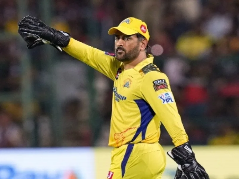 MS Dhoni leading CSK in IPL 2025 amid team’s disappointing performance.