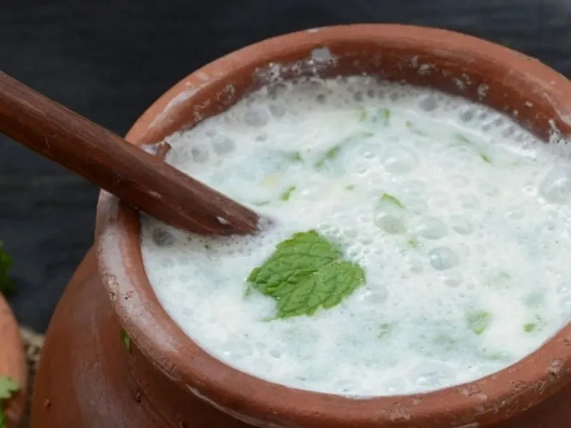 Coconut water and mint-infused water as safe alternatives to buttermilk