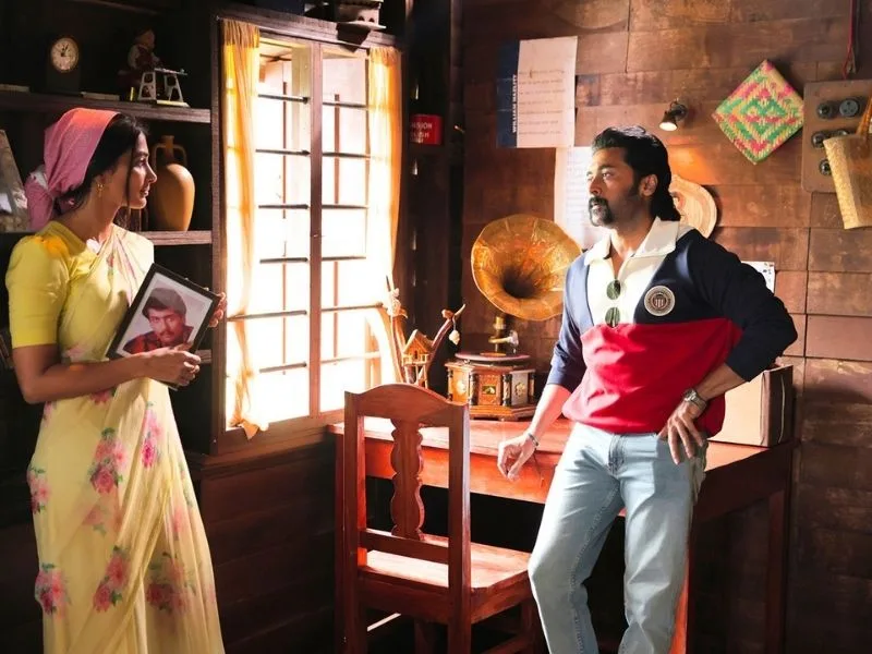 Poster of Suriya and Pooja Hegde’s retro movie streaming on Netflix in May 2025