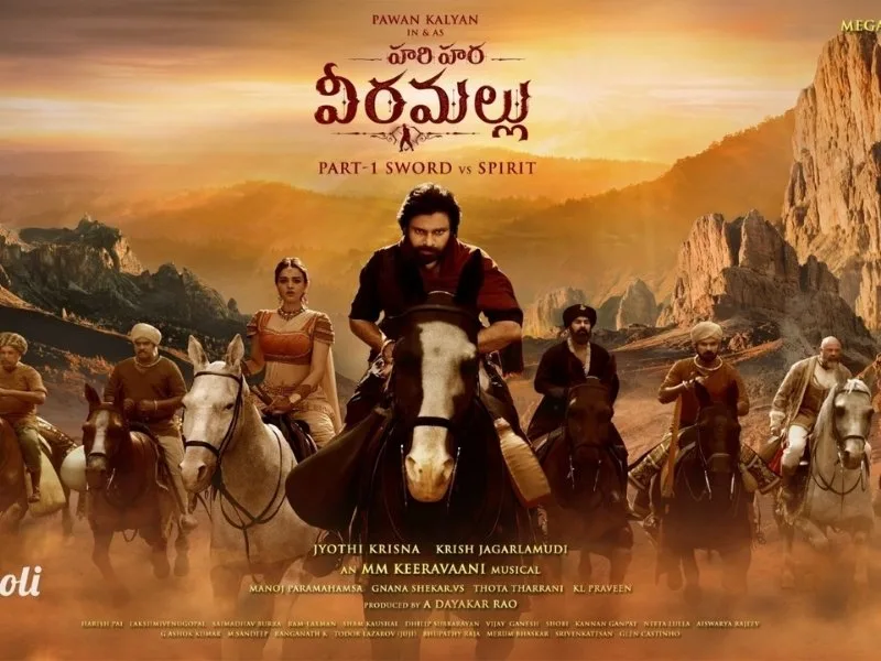 Pawan Kalyan in action as Veera Mallu, promoting Hari Hara Veera Mallu’s 2025 release
