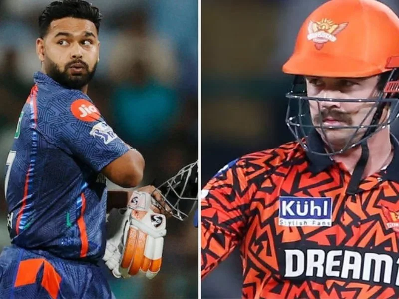 Rishabh Pant and Travis Head, key players in LSG vs SRH IPL 2025 match for Dream11 predictions at Ekana Stadium.
