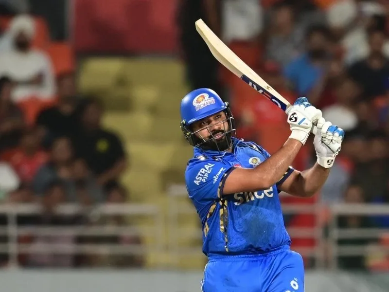 Rohit Sharma leading Mumbai Indians during IPL 2025 before suspension