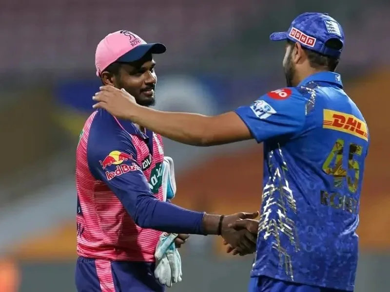 Rohit and Sanju Samson battling today at Jaipur 