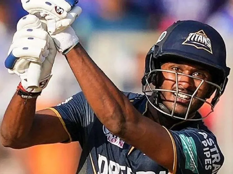 Sai Sudharsan batting during IPL 2025, a contender for India’s Test squad for England tour.