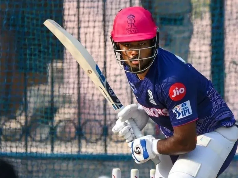 Sanju Samson practicing in nets for IPL 2025 return against Punjab Kings