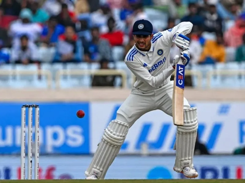 Shubman Gill batting in a Test match, eyed as Kohli’s No.4 successor for India in 2025