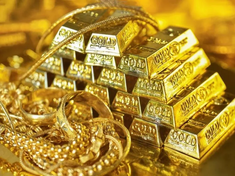 Silver bars reflecting high prices in Hyderabad for May 2025