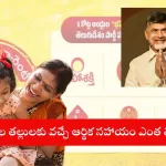 Andhra Pradesh CM Chandrababu Naidu announcing Talliki Vandanam scheme for mothers in 2025