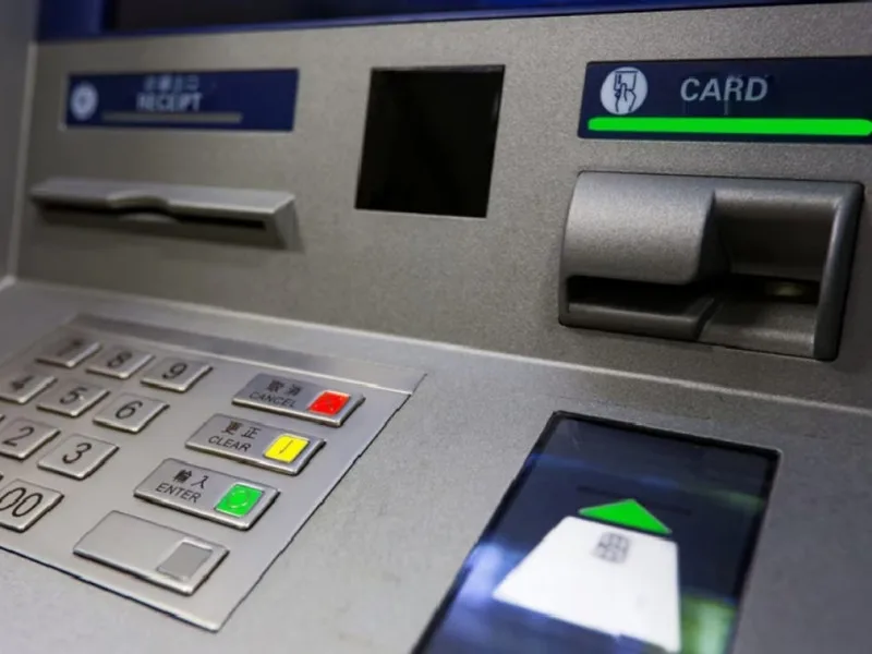 UPI-based cardless cash withdrawal at an ATM in Hyderabad, Telangana, 2025