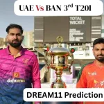 The UAE and BAN are battling for the series decider 3rd t20