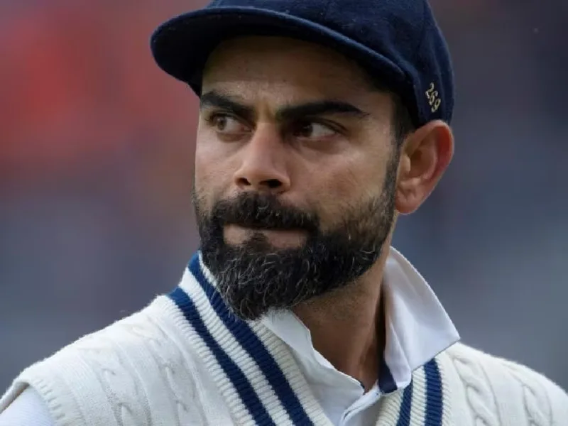Virat Kohli during a Test match, reportedly set to retire ahead of England tour