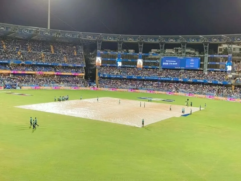Wankhede Stadium in Mumbai under rain threat for MI vs DC IPL 2025 match, prompting Parth Jindal’s venue change request.