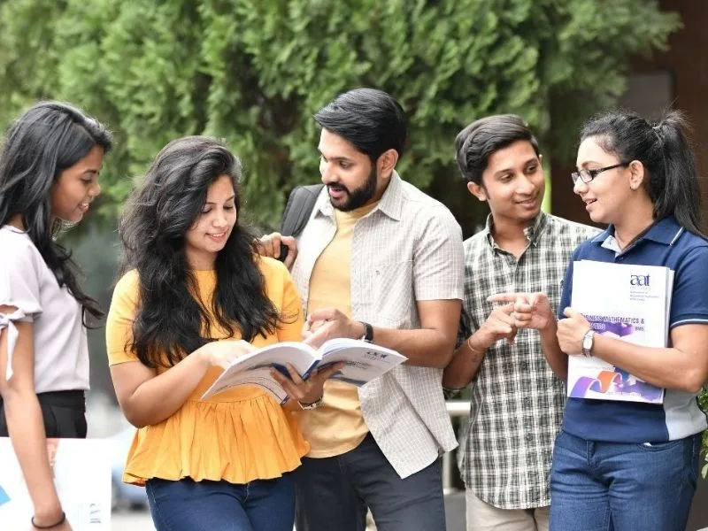 Students at an Andhra Pradesh university campus affected by non-local quota changes in 2025