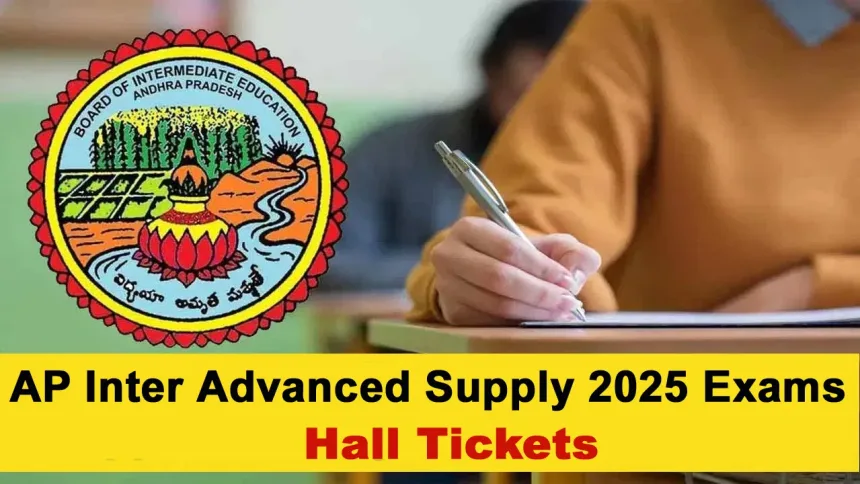 AP Inter Supplementary Hall Ticket 2025 download page on BIEAP website