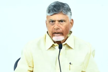 CM Chandrababu Naidu inaugurating MSME parks in Nellore, Andhra Pradesh, in 2025