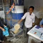 Fair price shop in Andhra Pradesh distributing ration supplies