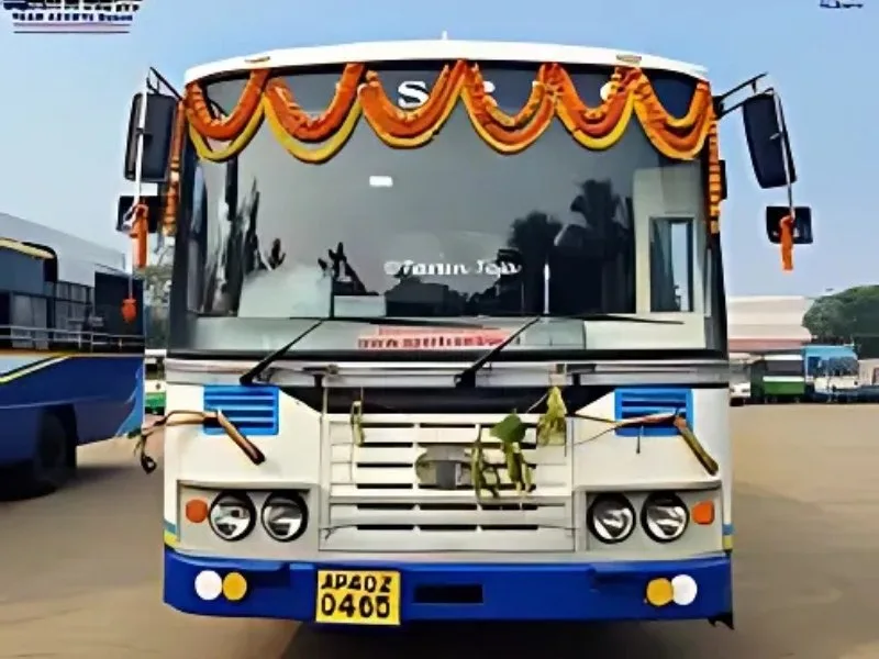 APSRTC bus ready for women’s free travel scheme launch in 2025