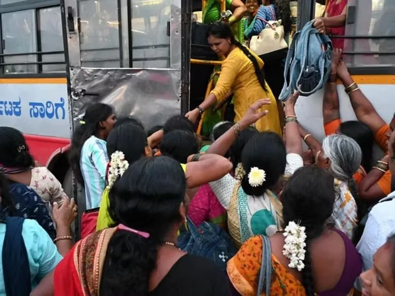 Minister Atchannaidu announcing AP free bus travel scheme for women in 2025 press meet