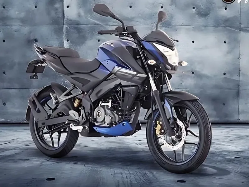 Close-up of Bajaj Pulsar NS160 semi-digital instrument cluster with tachometer