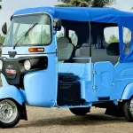 Bajaj RE E-TEC 9.0 electric auto rickshaw on city road