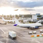 Conceptual image of Dagadarthi Airport under construction in Nellore, Andhra Pradesh, 2025