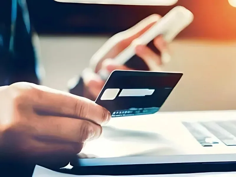 Debit card replacement interface on bank app, 2025