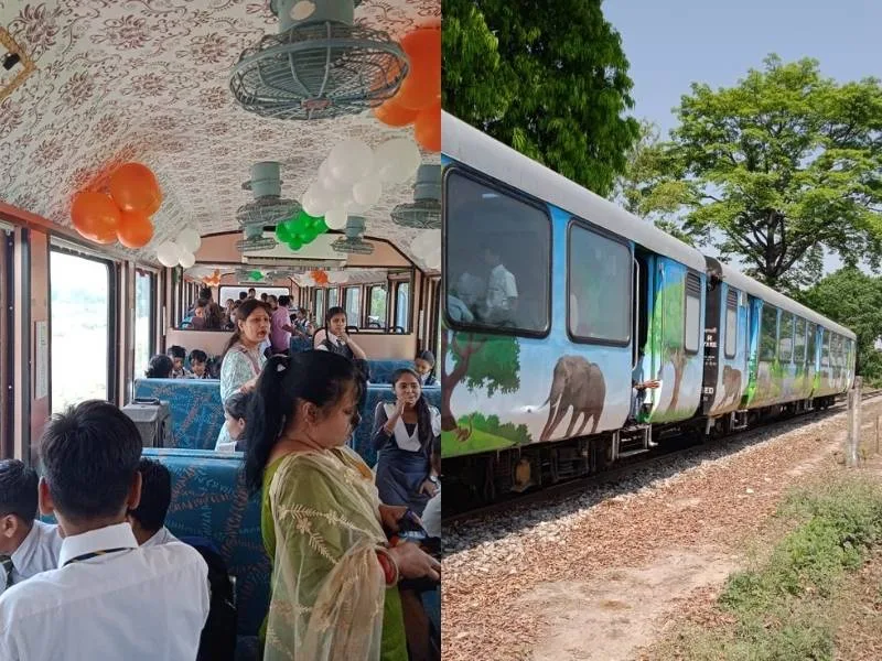 Vistadome train journey through Dudhwa Tiger Reserve and Katarniaghat
