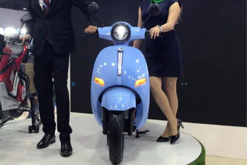 EeVe Forseti with retro design at Auto Expo 2020